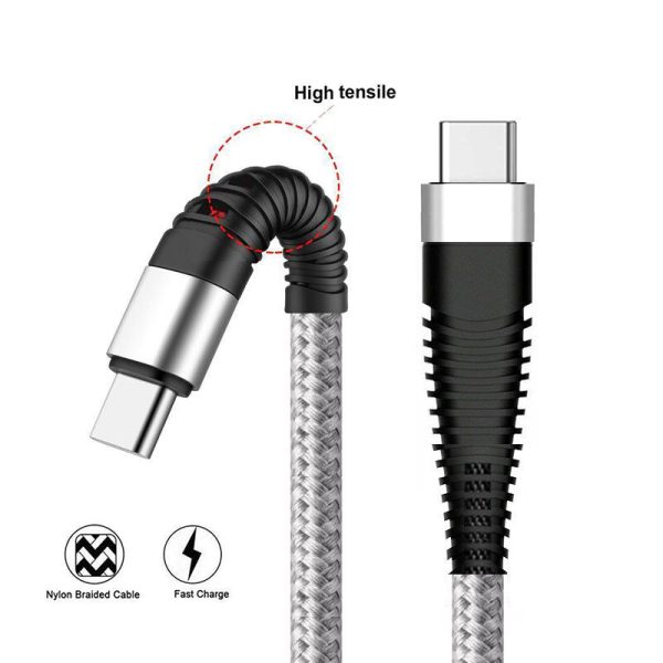 6ft and 10ft Long PD USB-C Cables Fast Charge TYPE-C to TYPE-C Cord Power Wire USB-C to USB-C Data Sync - ONY67 For Discount - Image 2