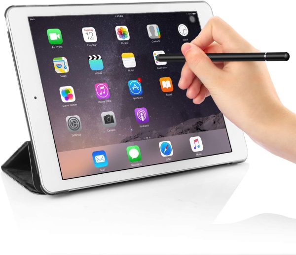 Stylus Touch Screen Pen Fiber Tip Aluminum Lightweight Black - ONZ79 Online - Image 3
