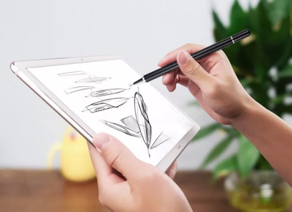 Stylus Touch Screen Pen Fiber Tip Aluminum Lightweight Black - ONZ79 Online - Image 4